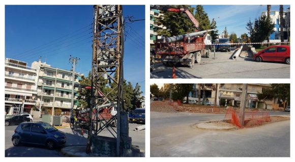Ελληνικό - Αργυρούπολη: Απομακρύνουν τους σκουριασμένους πυλώνες της ΔΕΗ