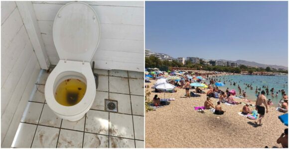 Άλιμος: Τουαλέτες «βούρκος» στην ελεύθερη παραλία που διαχειρίζεται η ΕΤΑΔ – Eικόνες σοκ!